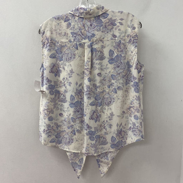 EQUIPMENT WOMEN'S BLOUSE/SHIRT white purple pink S