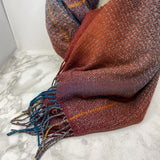 ROOTS WOMEN'S SCARF/SHAWL red blue beige