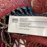 ROOTS WOMEN'S SCARF/SHAWL red blue beige