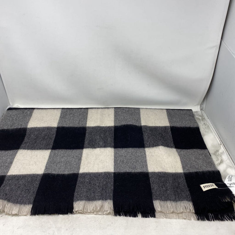 KATE SPADE WOMEN'S SCARF/SHAWL black white grey
