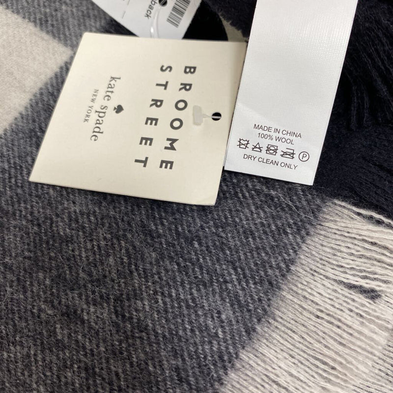 KATE SPADE WOMEN'S SCARF/SHAWL black white grey