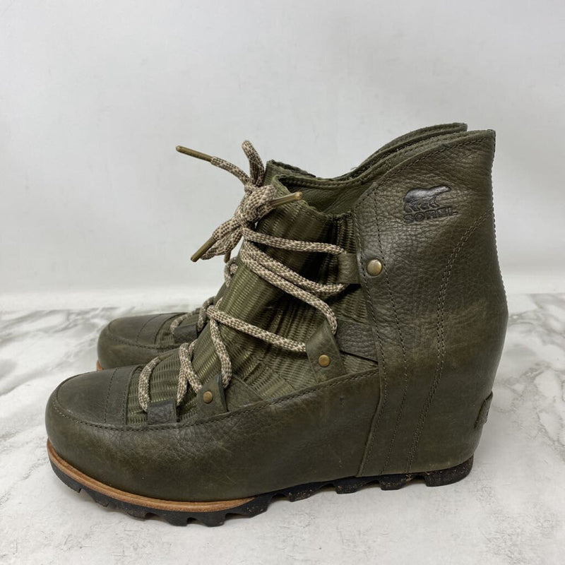 SOREL WOMEN'S BOOTS green 8