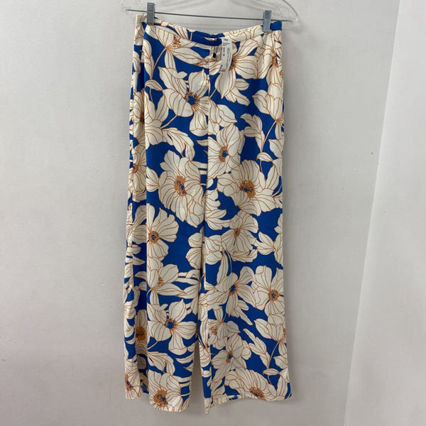DYNAMITE WOMEN'S PANTS blue white peach M