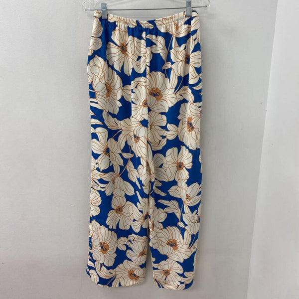 DYNAMITE WOMEN'S PANTS blue white peach M