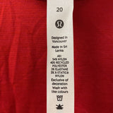 LULULEMON WOMEN'S ACTIVE TOP red 20
