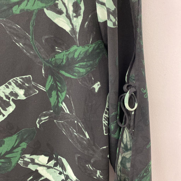 WILFRED WOMEN'S BLOUSE/SHIRT black green floral print M