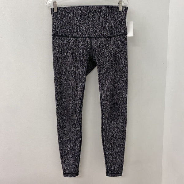 LULULEMON WOMEN'S ACTIVE BOTTOM black white mix M