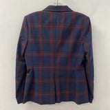 TOMMY HILFIGER WOMEN'S BLAZER/JACKET navy red plaid 6