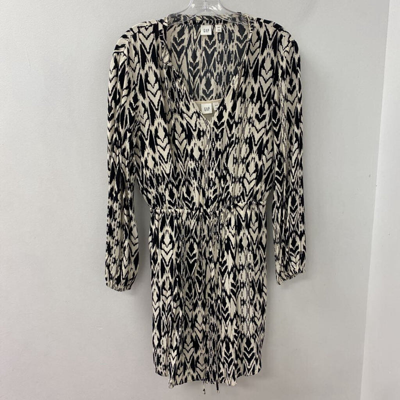 GAP WOMEN'S DRESS black white XS