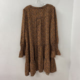 WOMEN'S PLUS DRESS brown black 3X