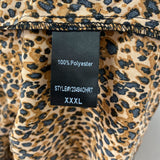 WOMEN'S PLUS DRESS brown black 3X