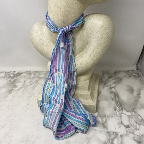 DEMARO WOMEN'S SCARF/SHAWL white blue purple