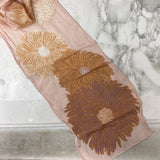 WOMEN'S SCARF/SHAWL white pink beige