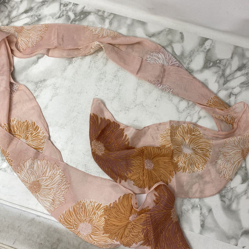 WOMEN'S SCARF/SHAWL white pink beige