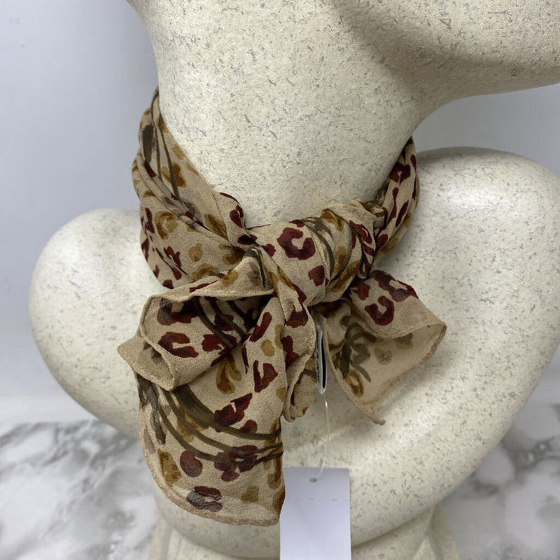 ANN TAYLOR WOMEN'S SCARF/SHAWL cream beige burgundy