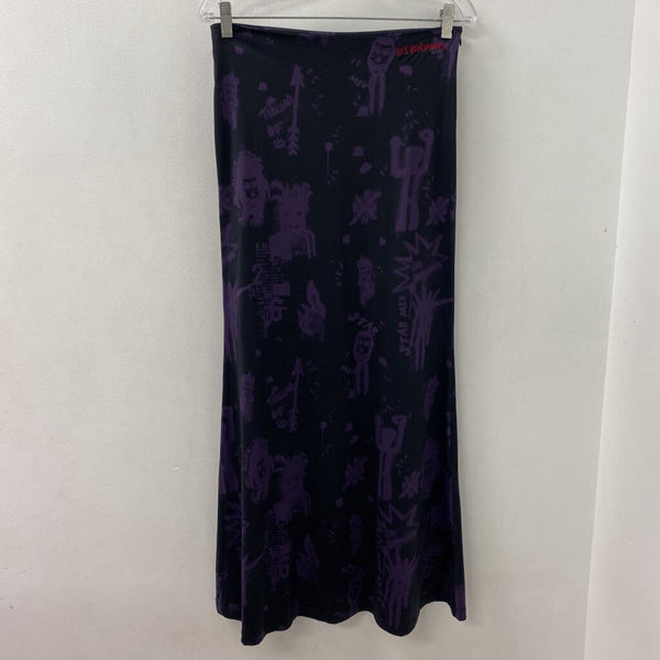 WOMEN'S SKIRT black purple XS