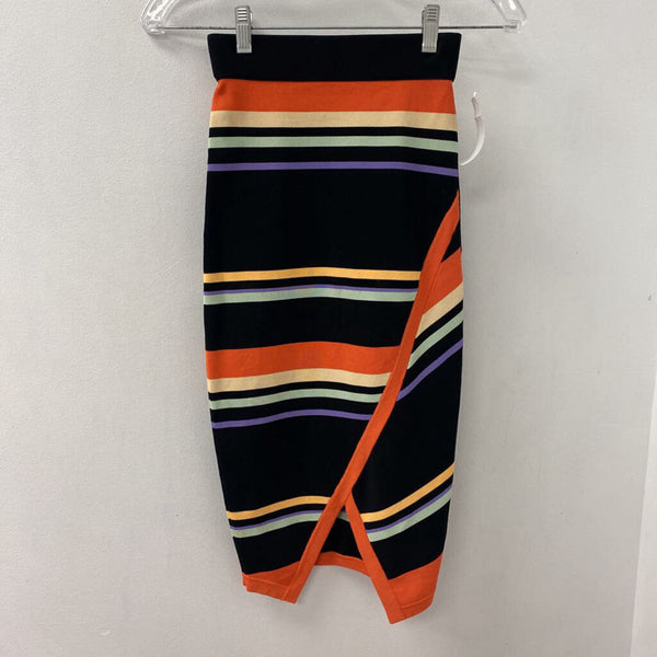 TED BAKER WOMEN'S SKIRT black orange multi 0