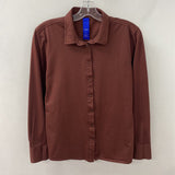 KIT & ACE WOMEN'S BLOUSE/SHIRT brown L