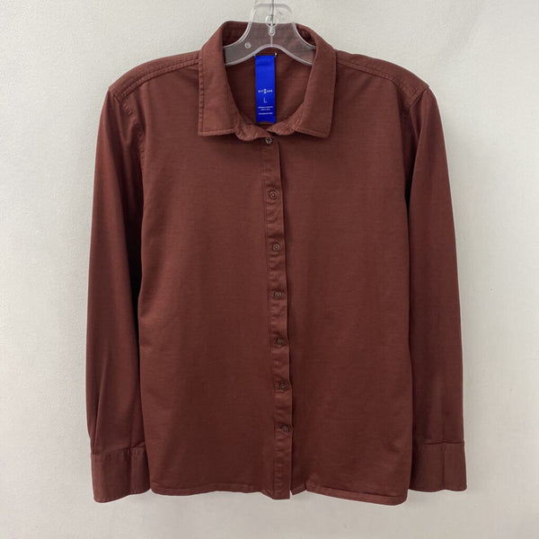 KIT & ACE WOMEN'S BLOUSE/SHIRT brown L