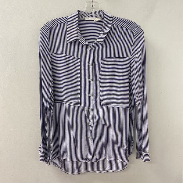 MELISSA NEPTON WOMEN'S BLOUSE/SHIRT white navy XS