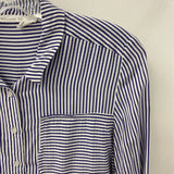 MELISSA NEPTON WOMEN'S BLOUSE/SHIRT white navy XS