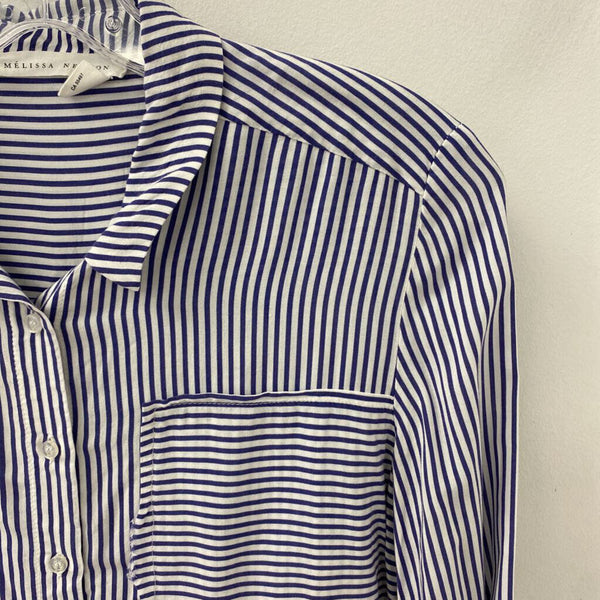 MELISSA NEPTON WOMEN'S BLOUSE/SHIRT white navy XS