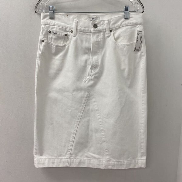 POLO ralph lauren WOMEN'S SKIRT white S/27