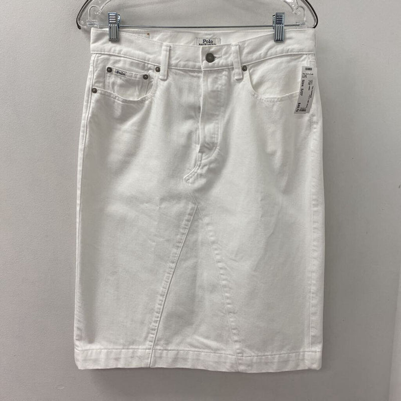 POLO ralph lauren WOMEN'S SKIRT white S/27