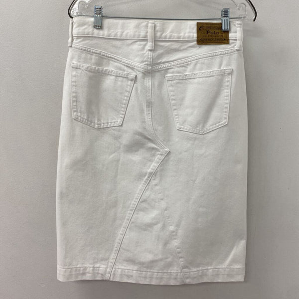 POLO ralph lauren WOMEN'S SKIRT white S/27