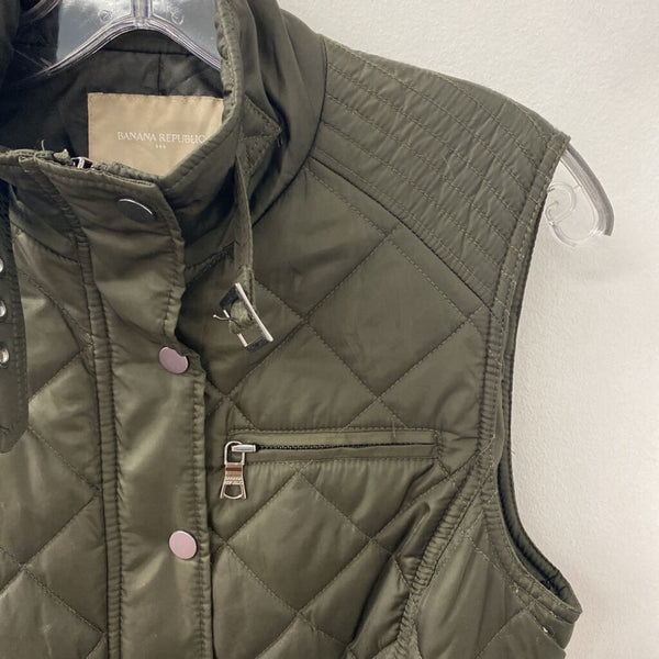 Banana Republic WOMEN'S VESTS OUTERWEAR olive green S