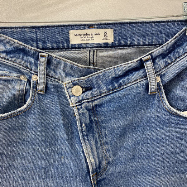 ABERCROMBIE & FITCH WOMEN'S JEANS blue 10S