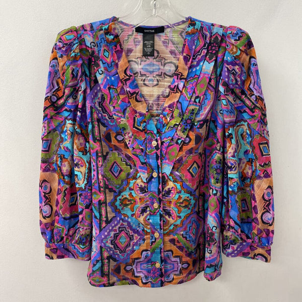 SMYTHE WOMEN'S BLOUSE/SHIRT pink purple multi L