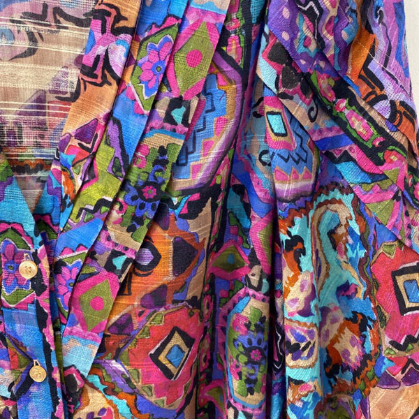 SMYTHE WOMEN'S BLOUSE/SHIRT pink purple multi L