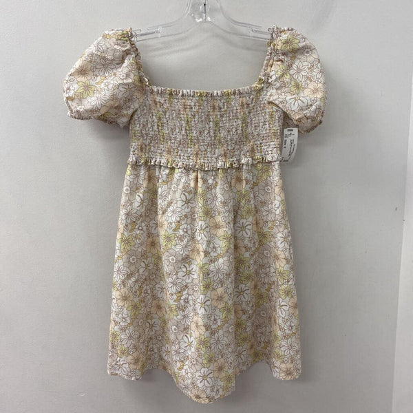 SUNDAY BEST WOMEN'S DRESS beige white yellow S