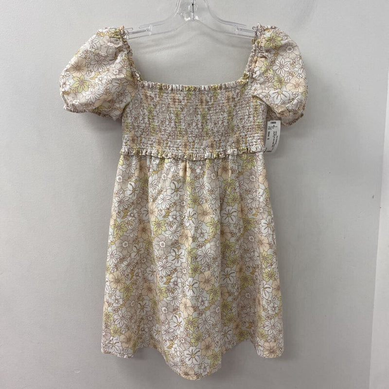 SUNDAY BEST WOMEN'S DRESS beige white yellow S