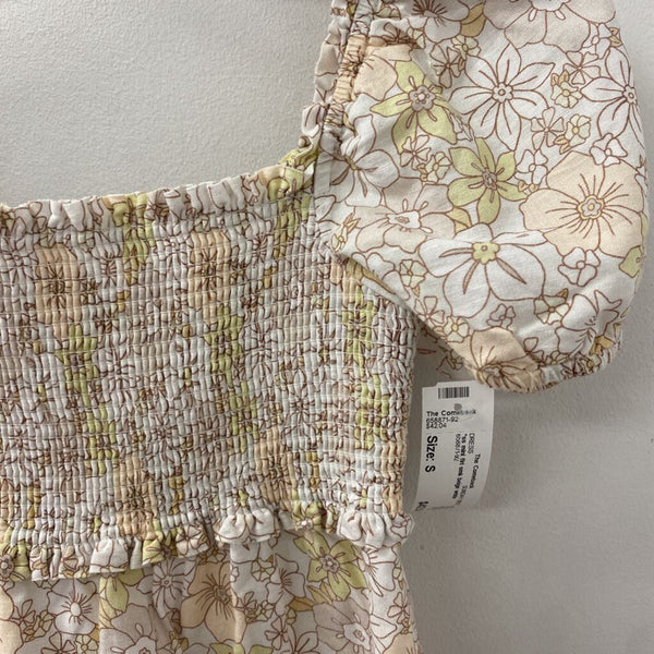 SUNDAY BEST WOMEN'S DRESS beige white yellow S