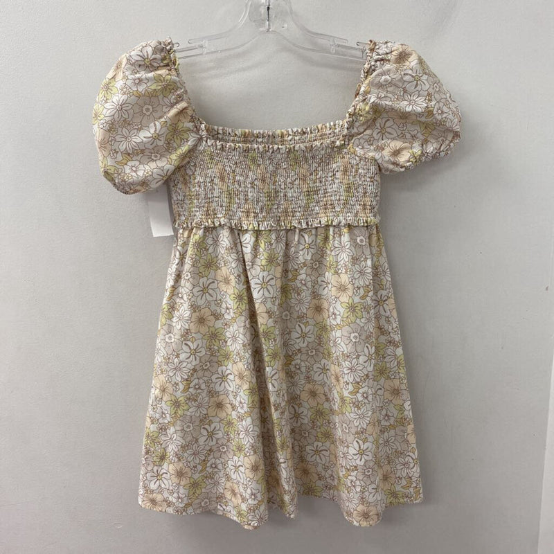 SUNDAY BEST WOMEN'S DRESS beige white yellow S