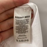 SUNDAY BEST WOMEN'S DRESS beige white yellow S