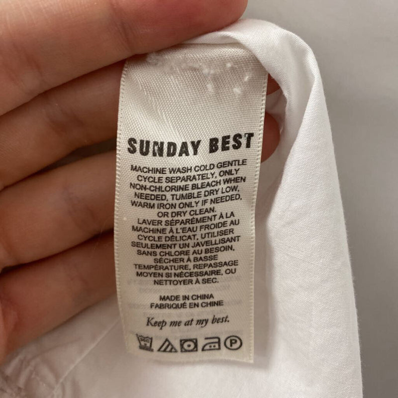 SUNDAY BEST WOMEN'S DRESS beige white yellow S