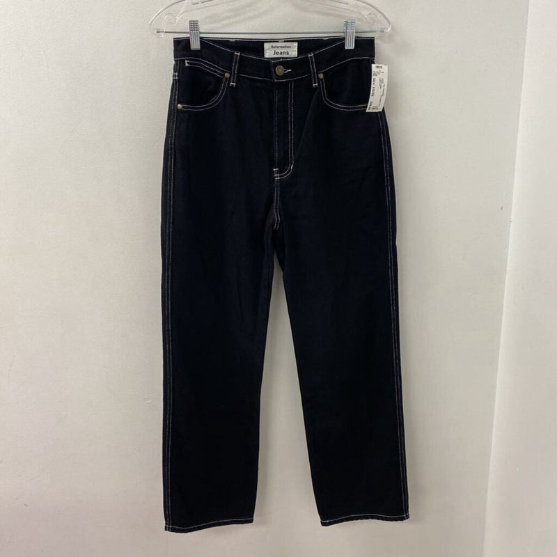 REFORMATION WOMEN'S JEANS black white XS/26