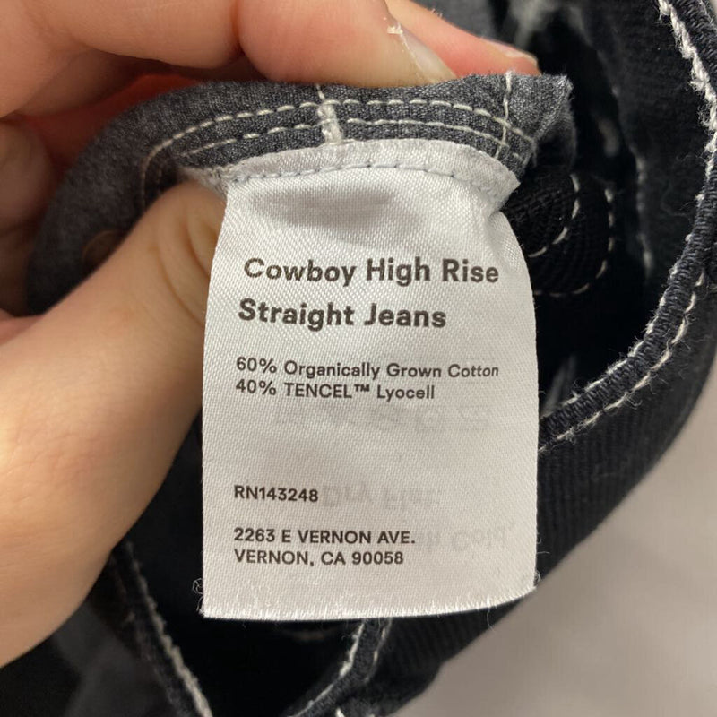 REFORMATION WOMEN'S JEANS black white XS/26