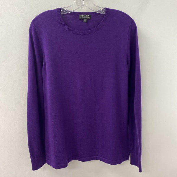 Lord & Taylor WOMEN'S SWEATER purple XL