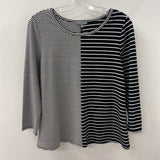 HABITAT WOMEN'S TOP black white S