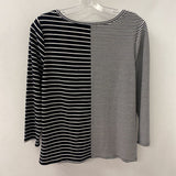 HABITAT WOMEN'S TOP black white S