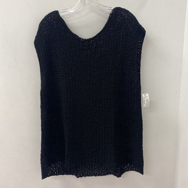EILEEN FISHER WOMEN'S PLUS TOP black 3X