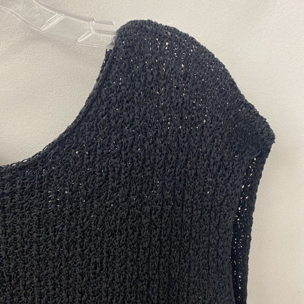 EILEEN FISHER WOMEN'S PLUS TOP black 3X