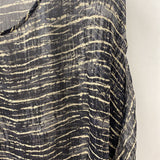 EILEEN FISHER WOMEN'S PLUS TOP black beige PLUS