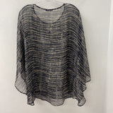 EILEEN FISHER WOMEN'S PLUS TOP black beige PLUS