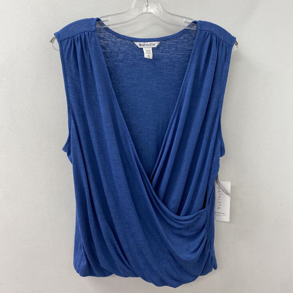 ATHLETA WOMEN'S TOP blue XL