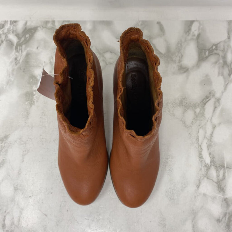 SEE BY CHLOE WOMEN'S BOOTS tan 37.5
